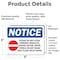 Signmission Please Do Not Flush Feminine Sign With Symbol, 5 in W x Rectangle, Vinyl Decal OS-2PACK-NS-D-35-L-17380 - alternate 3